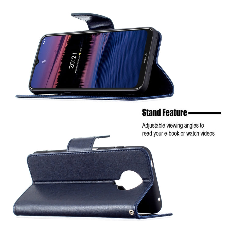 For Nokia G20 / G10 Embossing Two Butterflies Pattern Horizontal Flip PU Leather Case with Holder & Card Slot & Wallet & Lanyard