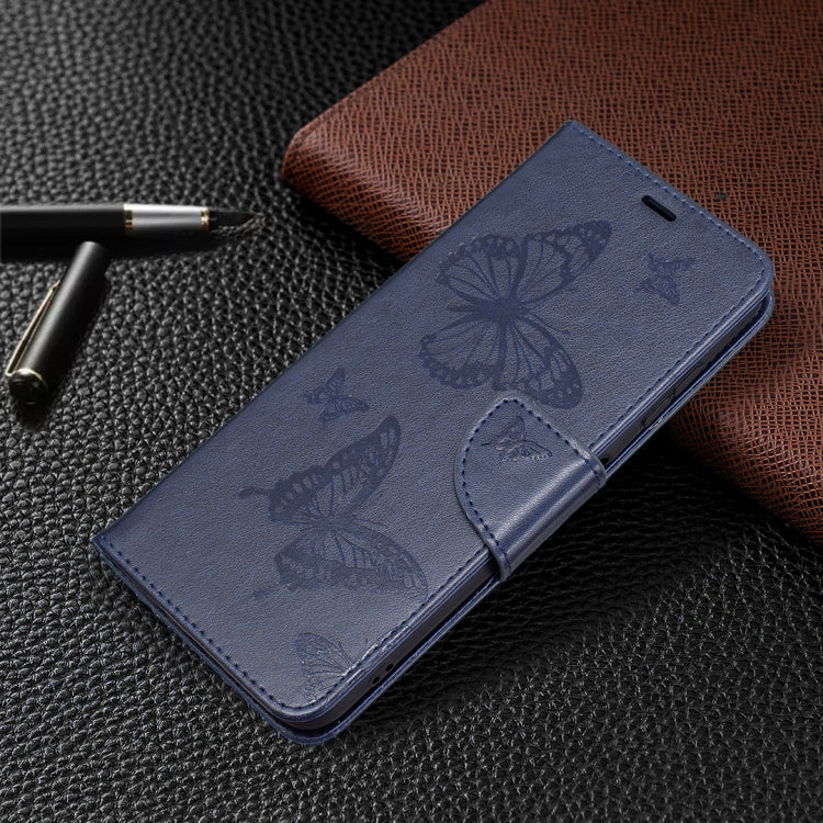 For Nokia G20 / G10 Embossing Two Butterflies Pattern Horizontal Flip PU Leather Case with Holder & Card Slot & Wallet & Lanyard