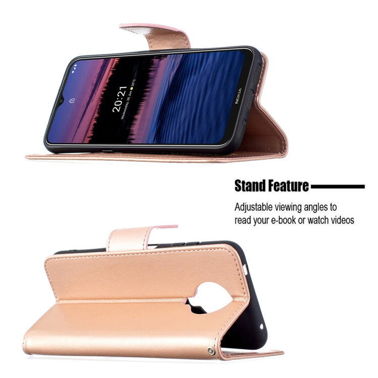 For Nokia G20 / G10 Embossing Two Butterflies Pattern Horizontal Flip PU Leather Case with Holder & Card Slot & Wallet & Lanyard