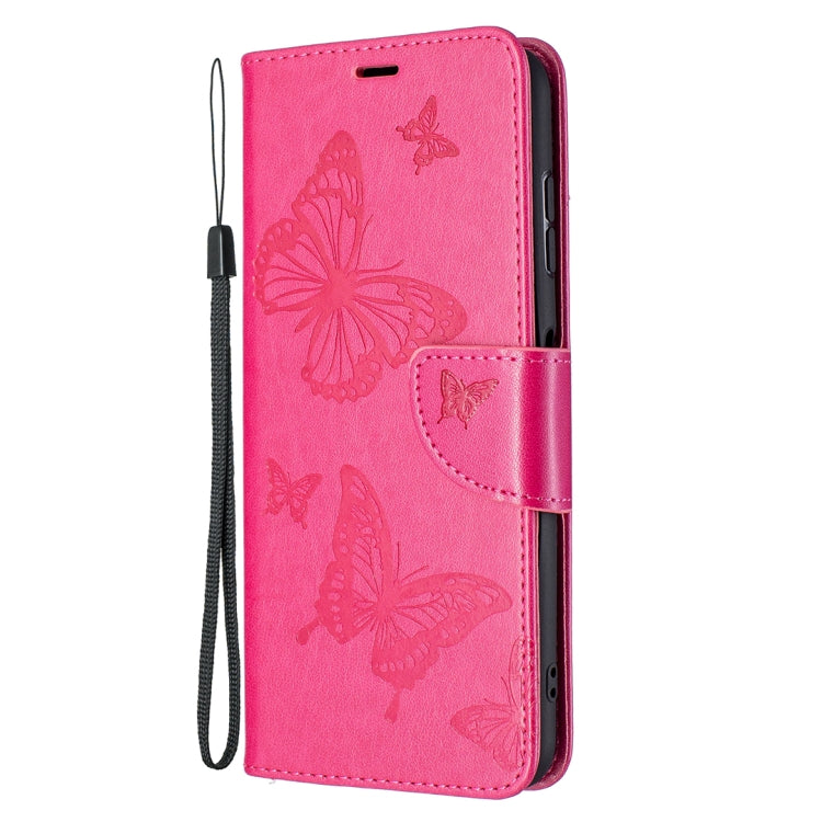 For Nokia G20 / G10 Embossing Two Butterflies Pattern Horizontal Flip PU Leather Case with Holder & Card Slot & Wallet & Lanyard