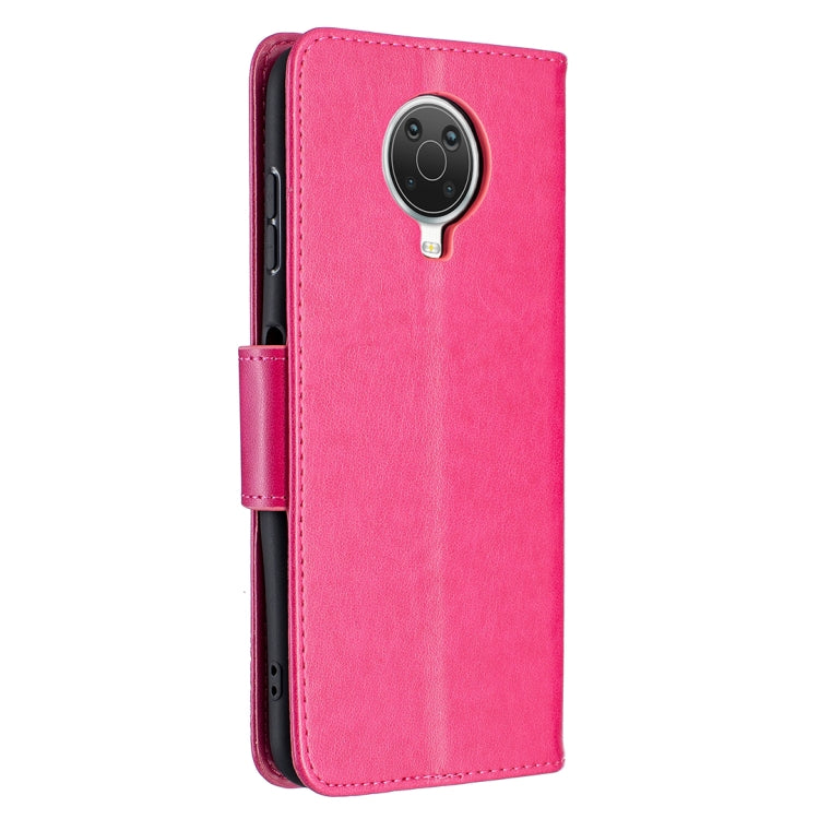 For Nokia G20 / G10 Embossing Two Butterflies Pattern Horizontal Flip PU Leather Case with Holder & Card Slot & Wallet & Lanyard