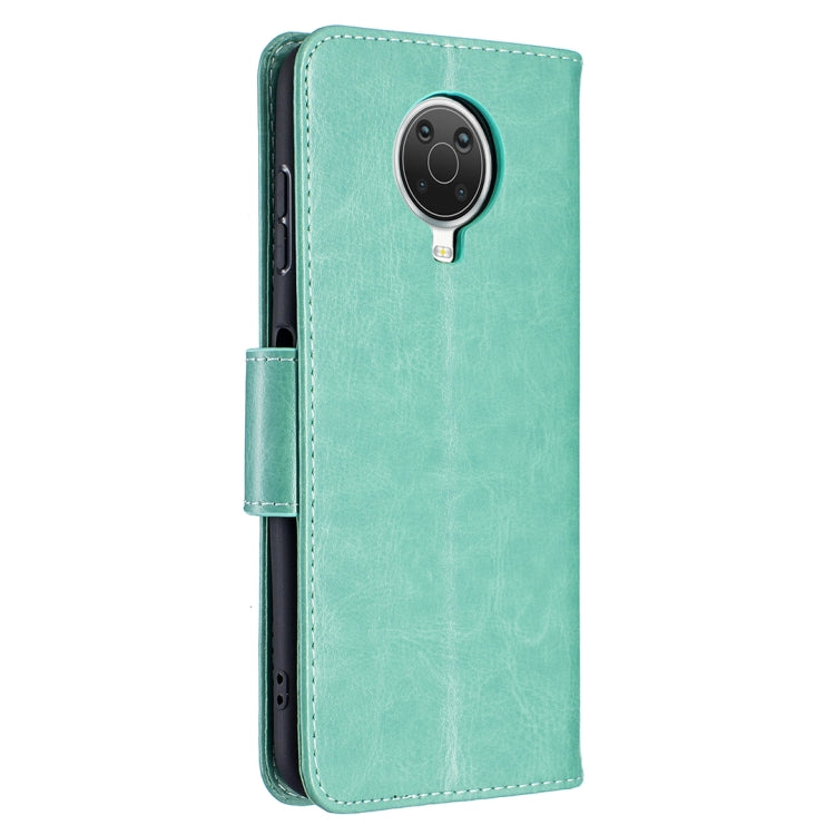 For Nokia G20 / G10 Embossing Two Butterflies Pattern Horizontal Flip PU Leather Case with Holder & Card Slot & Wallet & Lanyard