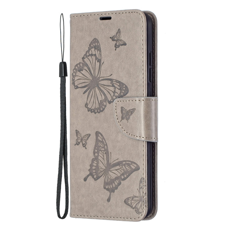 For Nokia 1.4 Embossing Two Butterflies Pattern Horizontal Flip PU Leather Case with Holder & Card Slot & Wallet & Lanyard