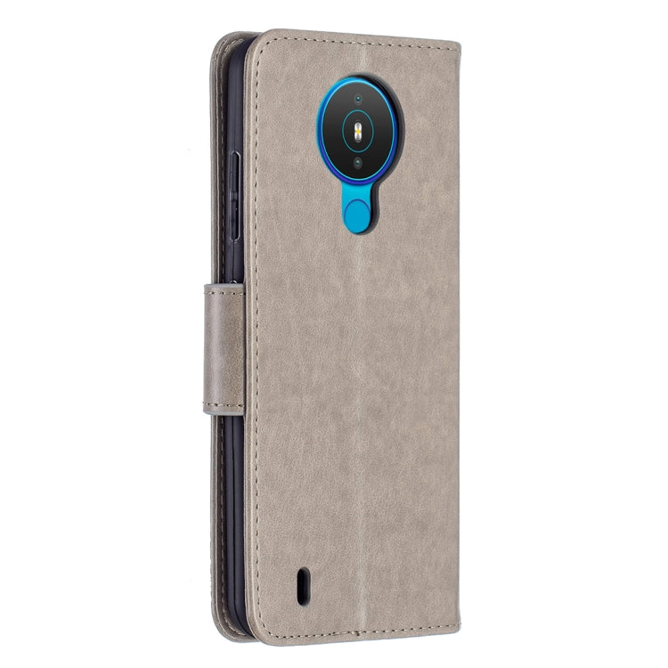 For Nokia 1.4 Embossing Two Butterflies Pattern Horizontal Flip PU Leather Case with Holder & Card Slot & Wallet & Lanyard
