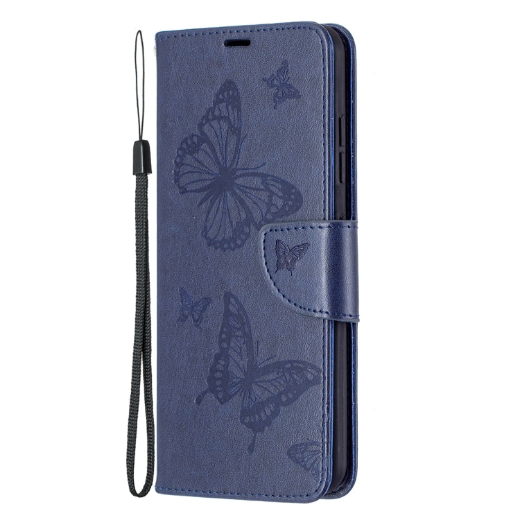 For Nokia 1.4 Embossing Two Butterflies Pattern Horizontal Flip PU Leather Case with Holder & Card Slot & Wallet & Lanyard
