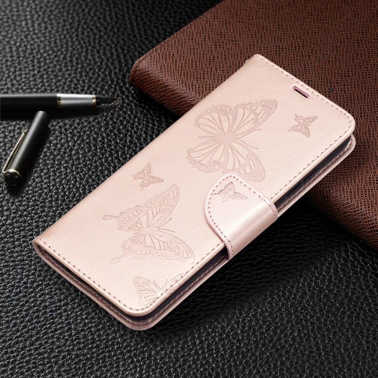 For Nokia 1.4 Embossing Two Butterflies Pattern Horizontal Flip PU Leather Case with Holder & Card Slot & Wallet & Lanyard