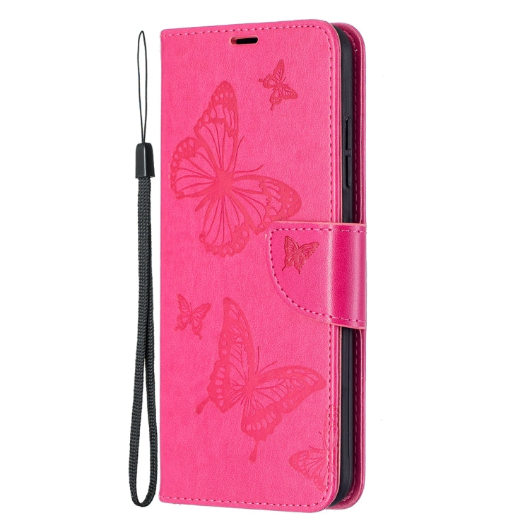 For Nokia 1.4 Embossing Two Butterflies Pattern Horizontal Flip PU Leather Case with Holder & Card Slot & Wallet & Lanyard