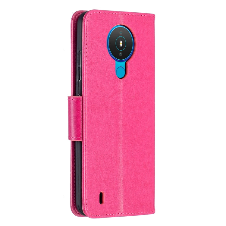 For Nokia 1.4 Embossing Two Butterflies Pattern Horizontal Flip PU Leather Case with Holder & Card Slot & Wallet & Lanyard