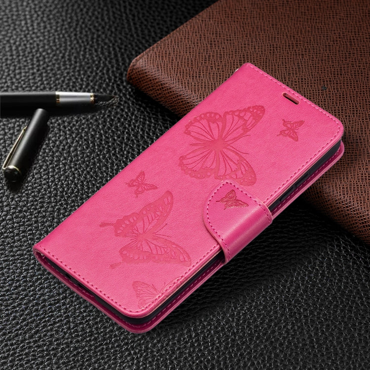 For Nokia 1.4 Embossing Two Butterflies Pattern Horizontal Flip PU Leather Case with Holder & Card Slot & Wallet & Lanyard