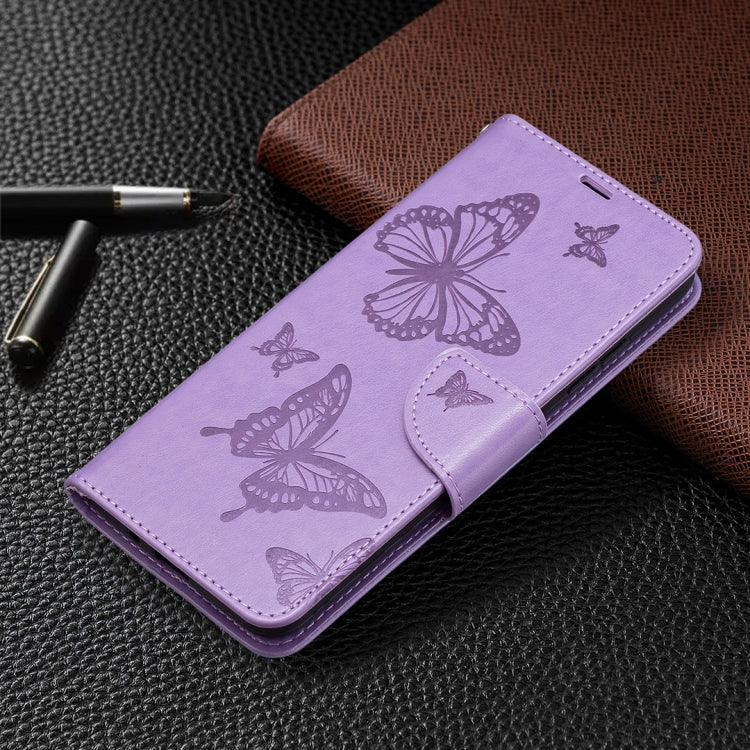 For Nokia 1.4 Embossing Two Butterflies Pattern Horizontal Flip PU Leather Case with Holder & Card Slot & Wallet & Lanyard