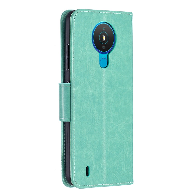 For Nokia 1.4 Embossing Two Butterflies Pattern Horizontal Flip PU Leather Case with Holder & Card Slot & Wallet & Lanyard