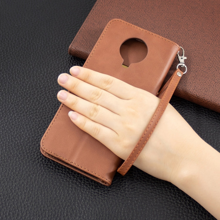 For Nokia G20 / G10 Retro Lambskin Texture Pure Color Horizontal Flip PU Leather Case with Holder & Card Slots & Wallet & Lanyard