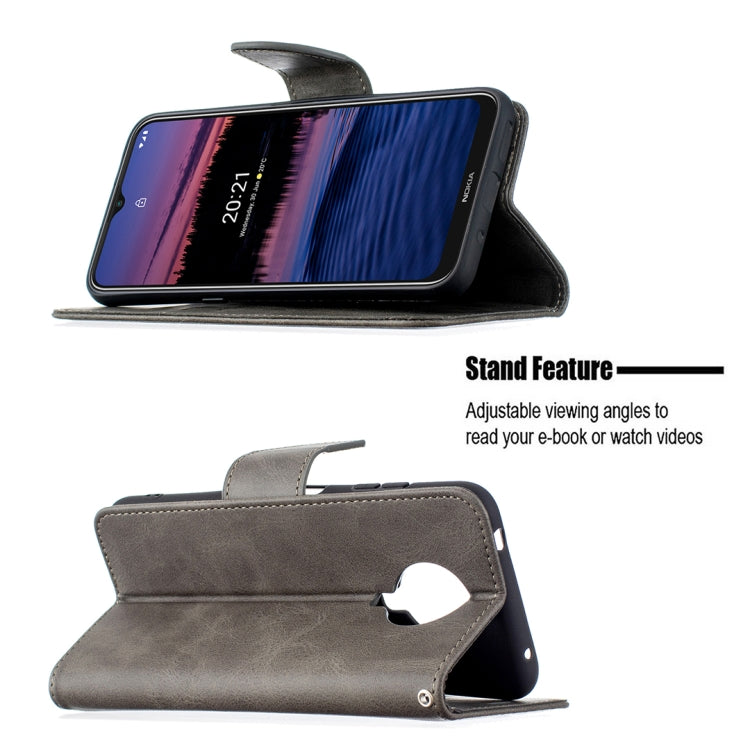 For Nokia G20 / G10 Retro Lambskin Texture Pure Color Horizontal Flip PU Leather Case with Holder & Card Slots & Wallet & Lanyard