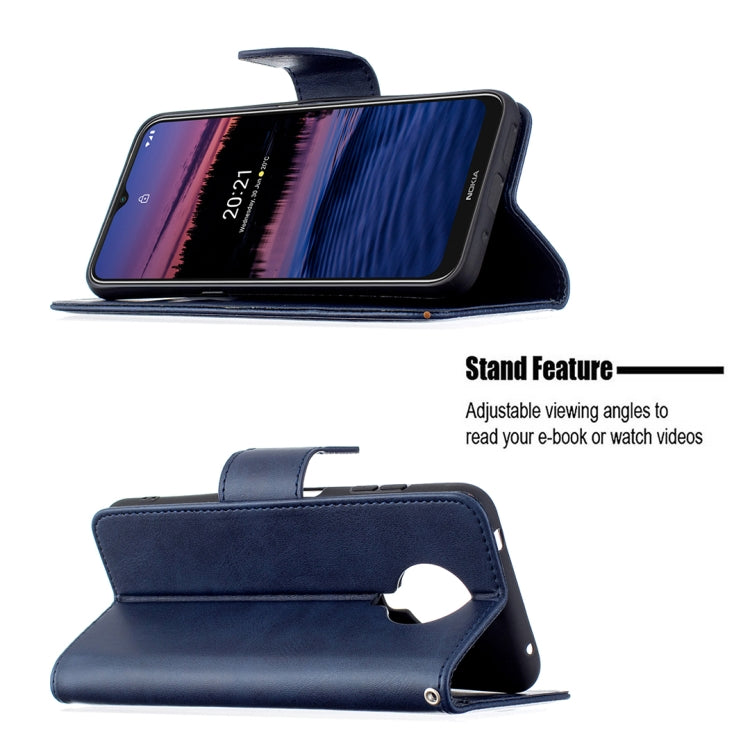 For Nokia G20 / G10 Retro Lambskin Texture Pure Color Horizontal Flip PU Leather Case with Holder & Card Slots & Wallet & Lanyard