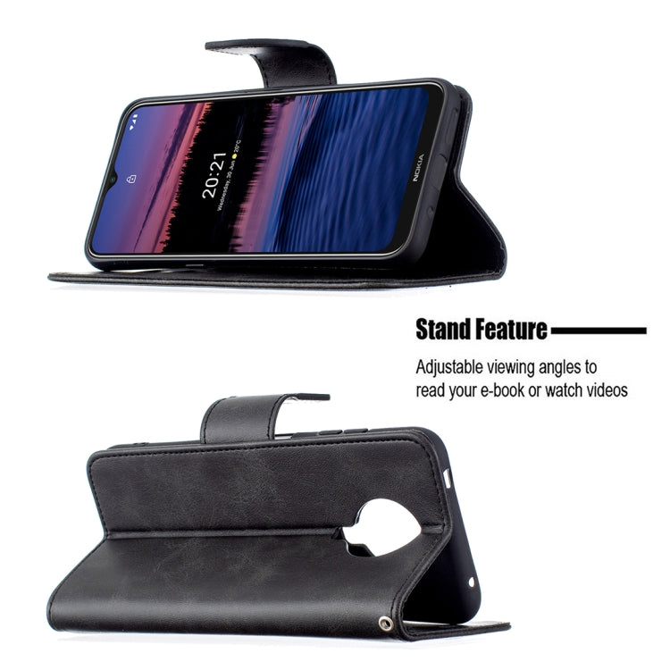 For Nokia G20 / G10 Retro Lambskin Texture Pure Color Horizontal Flip PU Leather Case with Holder & Card Slots & Wallet & Lanyard
