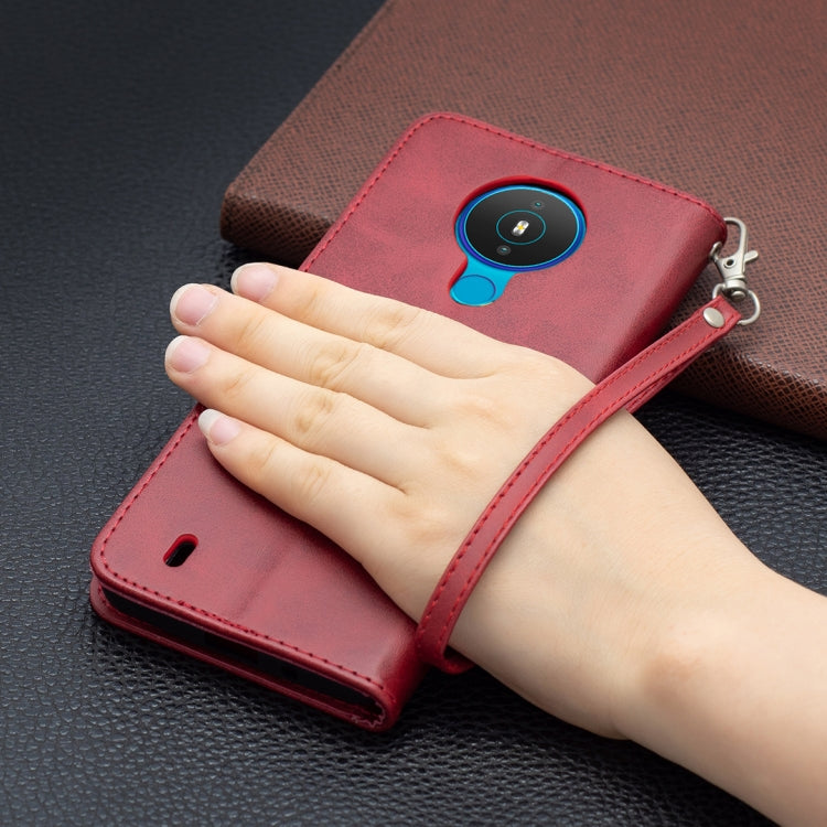For Nokia 1.4 Retro Lambskin Texture Pure Color Horizontal Flip PU Leather Case with Holder & Card Slots & Wallet & Lanyard