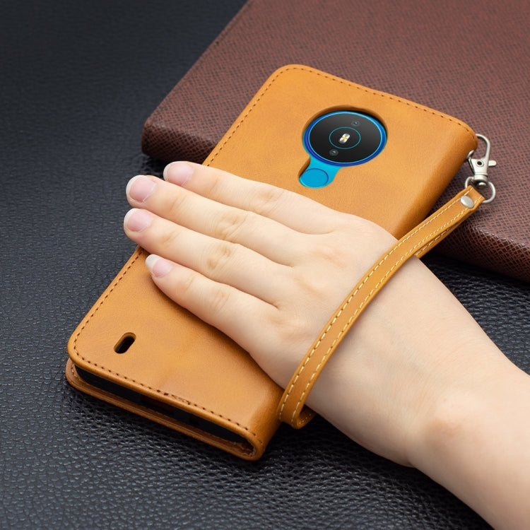 For Nokia 1.4 Retro Lambskin Texture Pure Color Horizontal Flip PU Leather Case with Holder & Card Slots & Wallet & Lanyard
