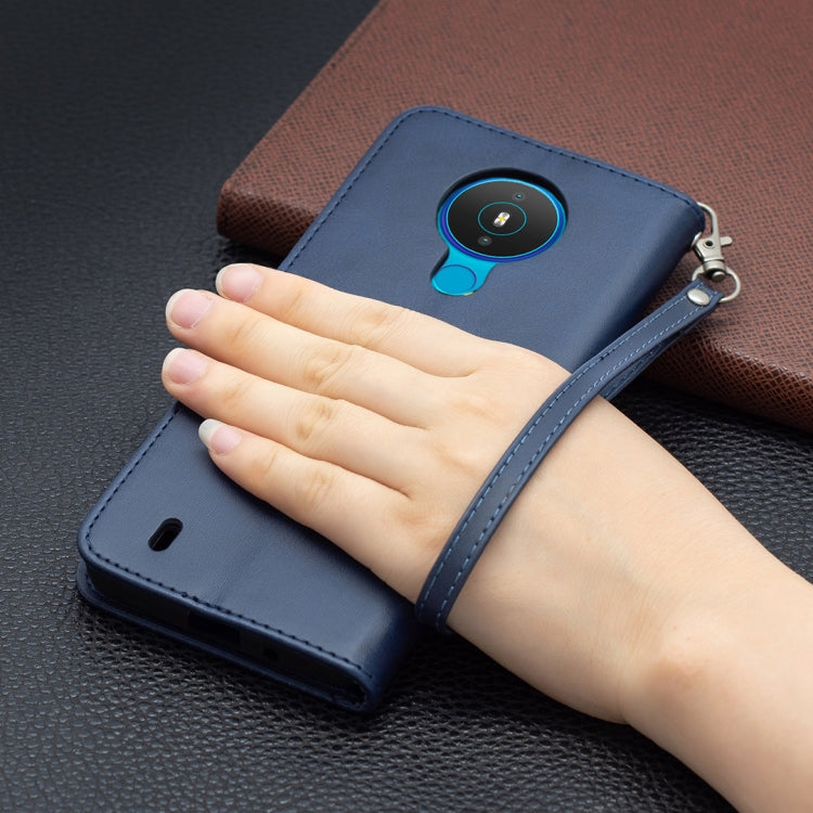 For Nokia 1.4 Retro Lambskin Texture Pure Color Horizontal Flip PU Leather Case with Holder & Card Slots & Wallet & Lanyard