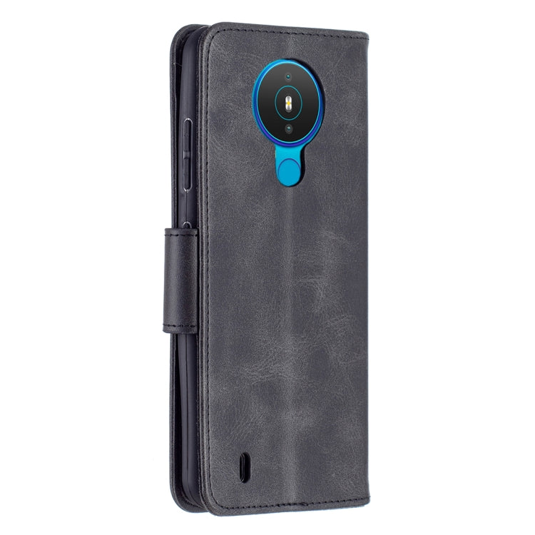 For Nokia 1.4 Retro Lambskin Texture Pure Color Horizontal Flip PU Leather Case with Holder & Card Slots & Wallet & Lanyard