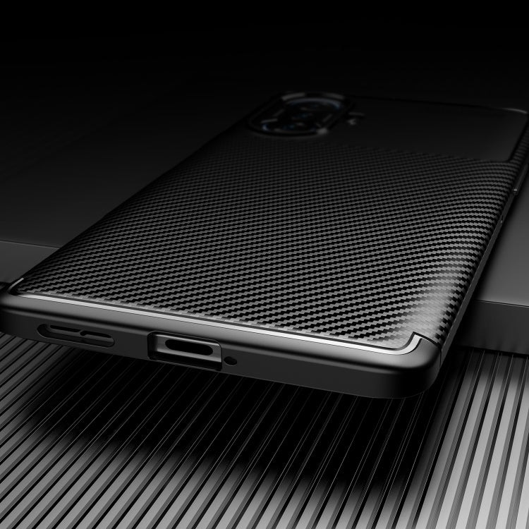 For Xiaomi Redmi K40 Gaming Edition 5G Carbon Fiber Texture Shockproof TPU Case