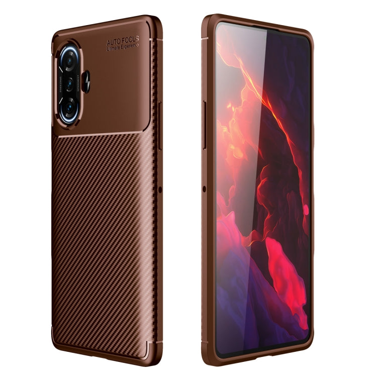 For Xiaomi Redmi K40 Gaming Edition 5G Carbon Fiber Texture Shockproof TPU Case