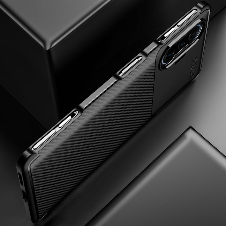 For Xiaomi Redmi K40 Gaming Edition 5G Carbon Fiber Texture Shockproof TPU Case
