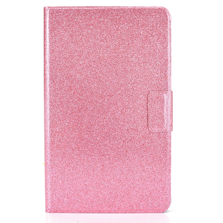 For Samsung Galaxy Tab A7 Lite T220 Glitter Horizontal Flip Leather Case with Holder & Card Slots