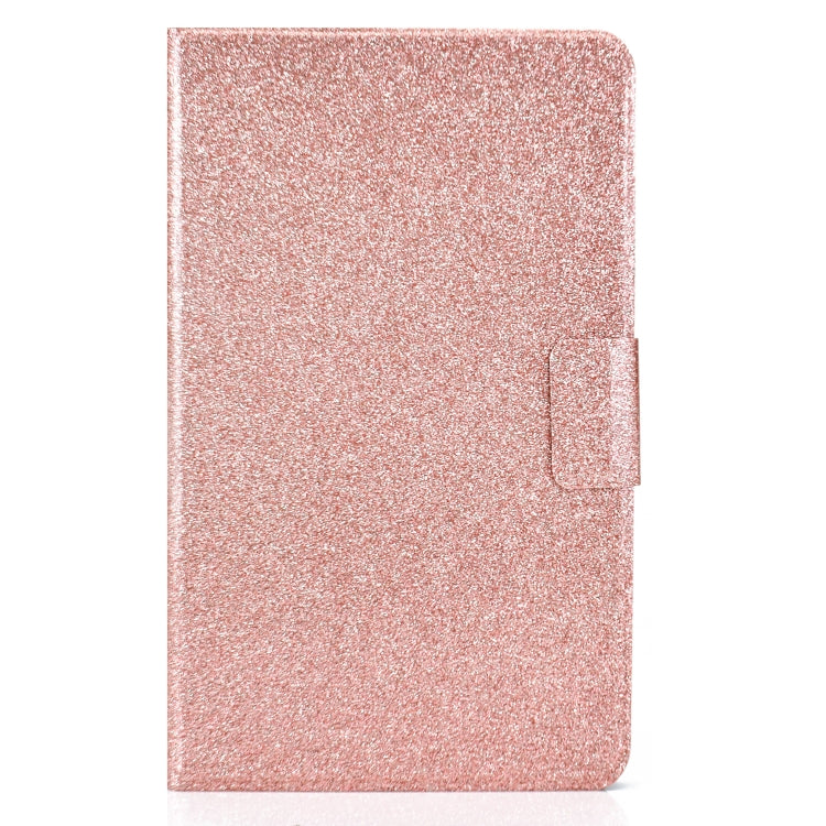For Samsung Galaxy Tab A7 Lite T220 Glitter Horizontal Flip Leather Case with Holder & Card Slots
