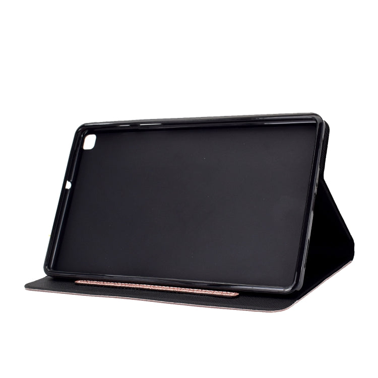 For Samsung Galaxy Tab A7 Lite T220 Glitter Horizontal Flip Leather Case with Holder & Card Slots