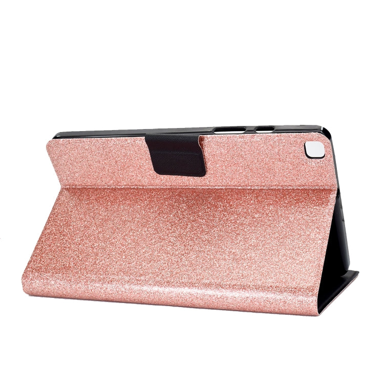 For Samsung Galaxy Tab A7 Lite T220 Glitter Horizontal Flip Leather Case with Holder & Card Slots