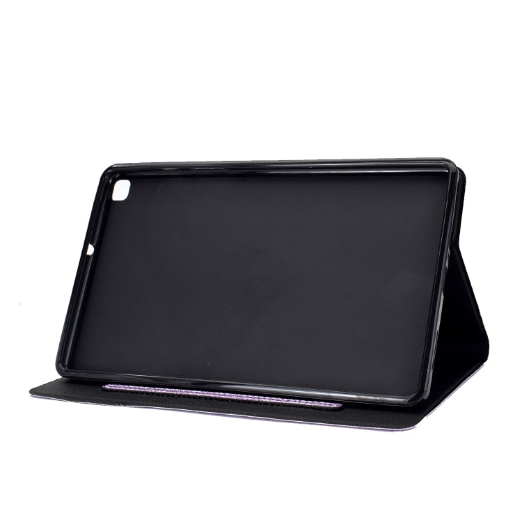 For Samsung Galaxy Tab A7 Lite T220 Glitter Horizontal Flip Leather Case with Holder & Card Slots