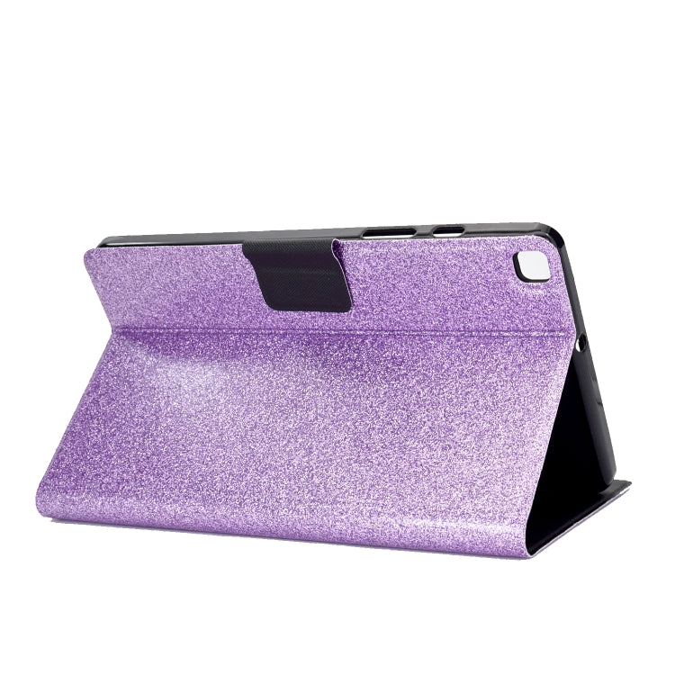 For Samsung Galaxy Tab A7 Lite T220 Glitter Horizontal Flip Leather Case with Holder & Card Slots