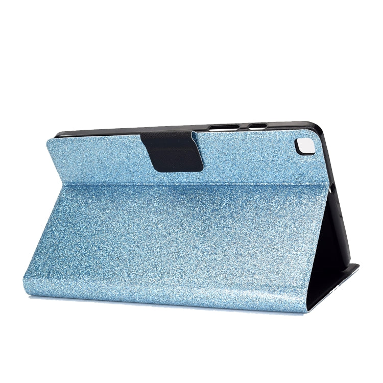 For Samsung Galaxy Tab A7 Lite T220 Glitter Horizontal Flip Leather Case with Holder & Card Slots