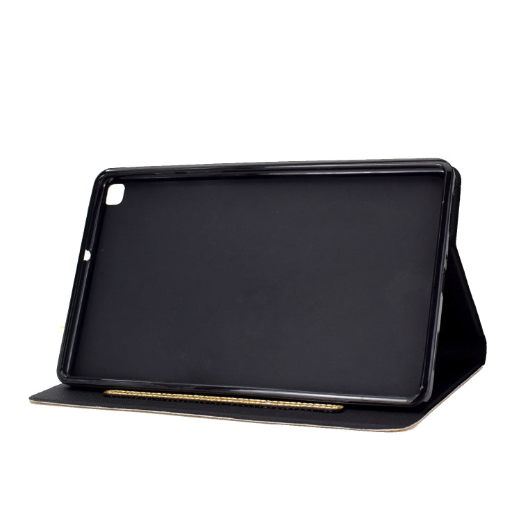 For Samsung Galaxy Tab A7 Lite T220 Glitter Horizontal Flip Leather Case with Holder & Card Slots