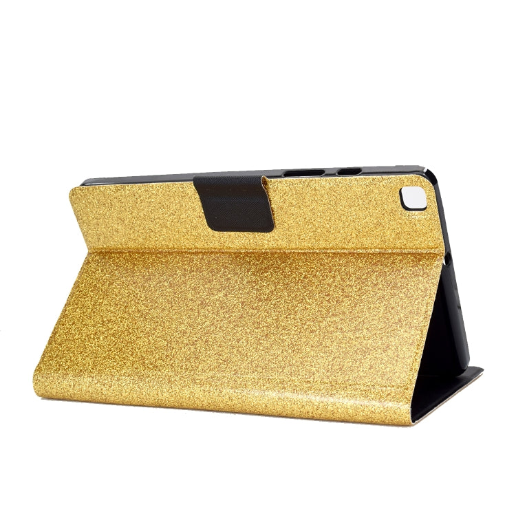 For Samsung Galaxy Tab A7 Lite T220 Glitter Horizontal Flip Leather Case with Holder & Card Slots