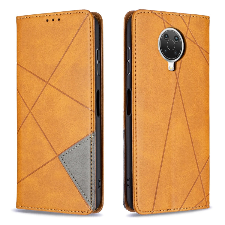 For Nokia G20 / G10 Rhombus Texture Horizontal Flip Magnetic Leather Case with Holder & Card Slots & Wallet