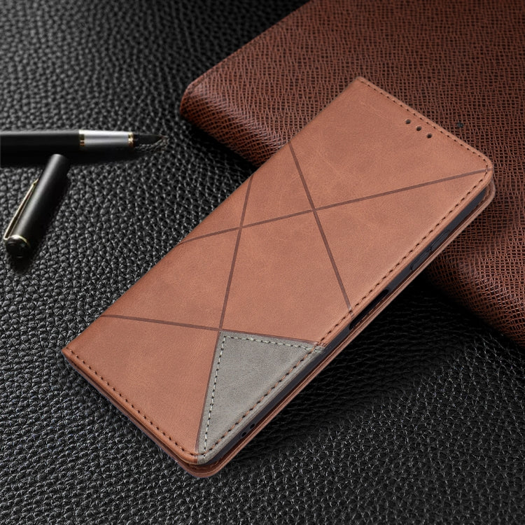 For Nokia G20 / G10 Rhombus Texture Horizontal Flip Magnetic Leather Case with Holder & Card Slots & Wallet