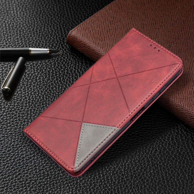 For Nokia G20 / G10 Rhombus Texture Horizontal Flip Magnetic Leather Case with Holder & Card Slots & Wallet