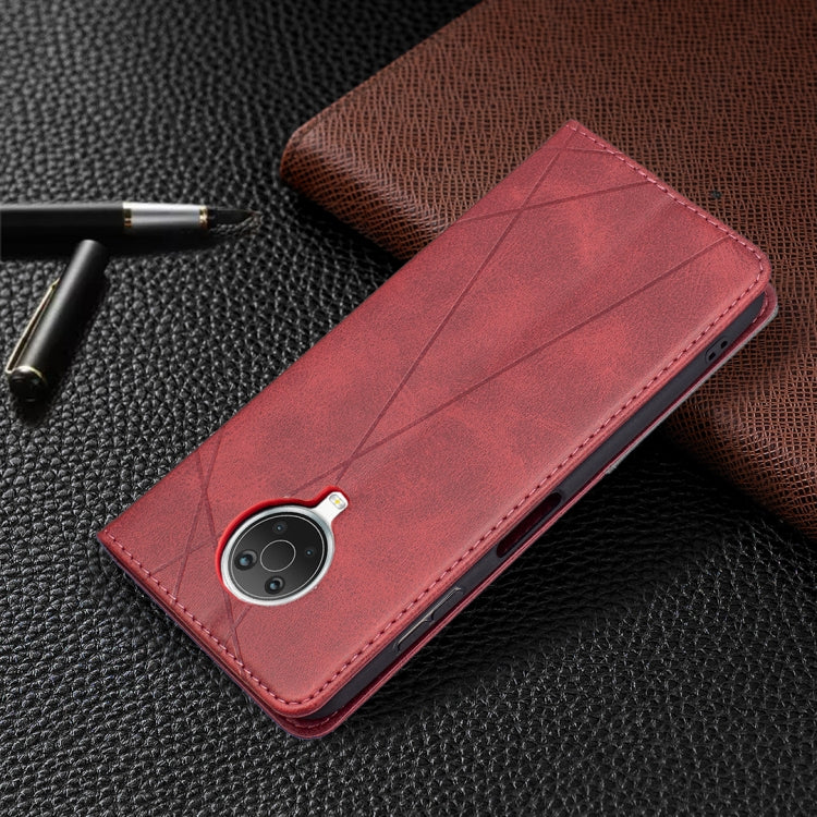 For Nokia G20 / G10 Rhombus Texture Horizontal Flip Magnetic Leather Case with Holder & Card Slots & Wallet