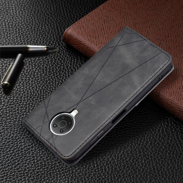 For Nokia G20 / G10 Rhombus Texture Horizontal Flip Magnetic Leather Case with Holder & Card Slots & Wallet