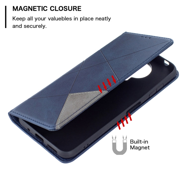 For Nokia G20 / G10 Rhombus Texture Horizontal Flip Magnetic Leather Case with Holder & Card Slots & Wallet