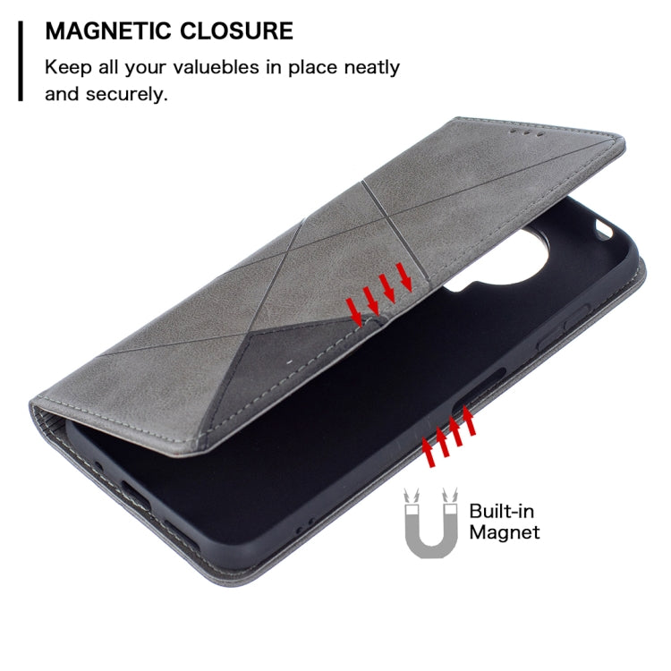 For Nokia G20 / G10 Rhombus Texture Horizontal Flip Magnetic Leather Case with Holder & Card Slots & Wallet