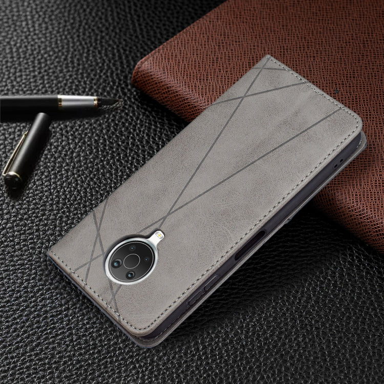 For Nokia G20 / G10 Rhombus Texture Horizontal Flip Magnetic Leather Case with Holder & Card Slots & Wallet