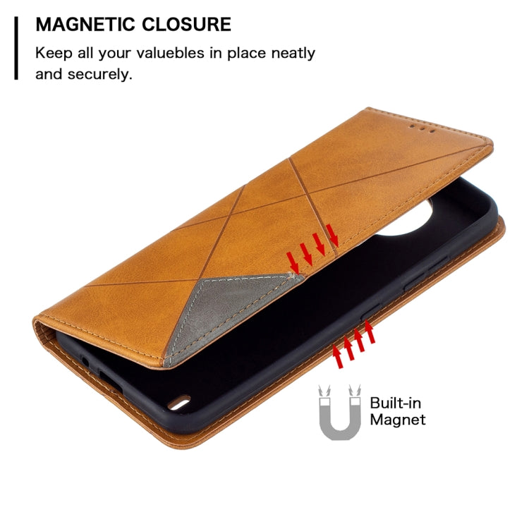 For Nokia 1.4 Rhombus Texture Horizontal Flip Magnetic Leather Case with Holder & Card Slots & Wallet