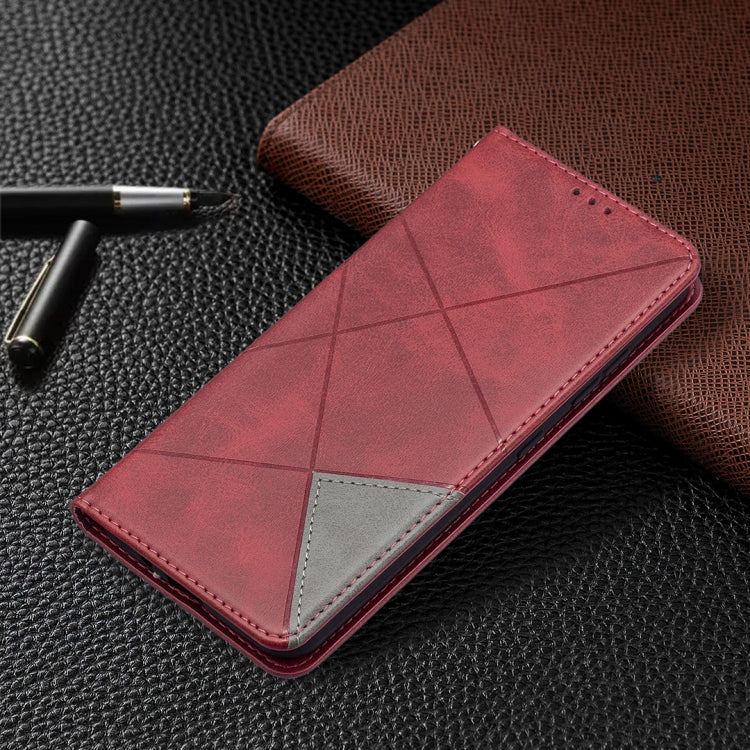 For Nokia 1.4 Rhombus Texture Horizontal Flip Magnetic Leather Case with Holder & Card Slots & Wallet