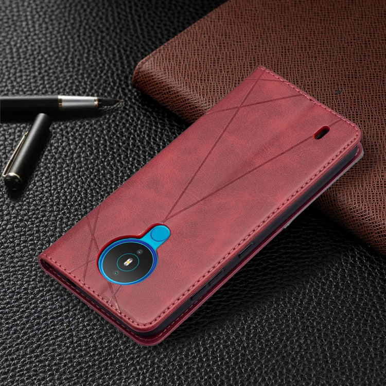 For Nokia 1.4 Rhombus Texture Horizontal Flip Magnetic Leather Case with Holder & Card Slots & Wallet