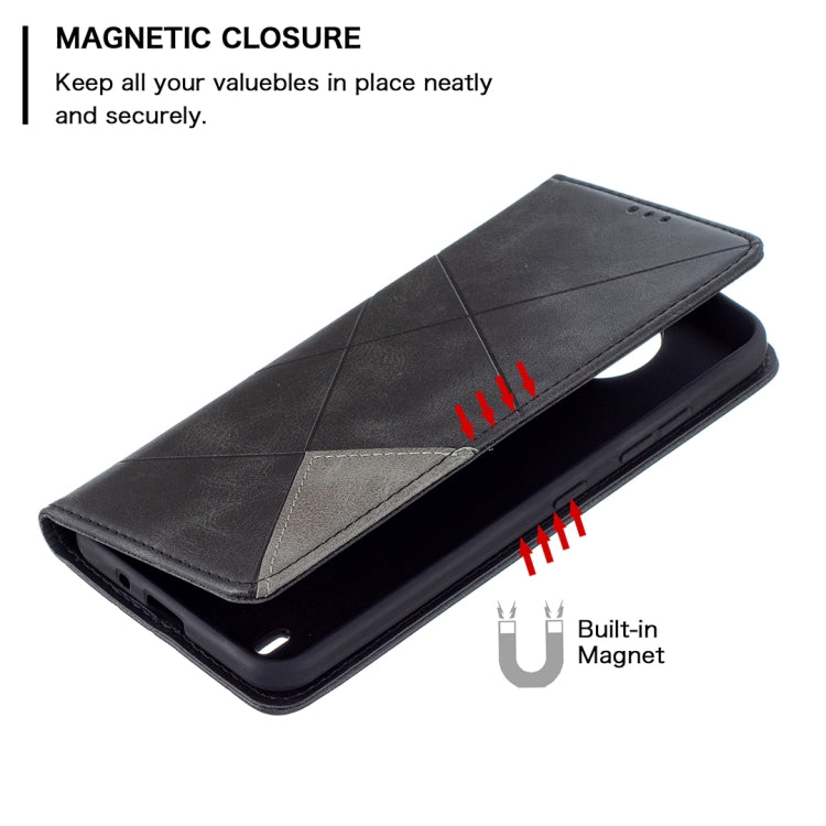 For Nokia 1.4 Rhombus Texture Horizontal Flip Magnetic Leather Case with Holder & Card Slots & Wallet
