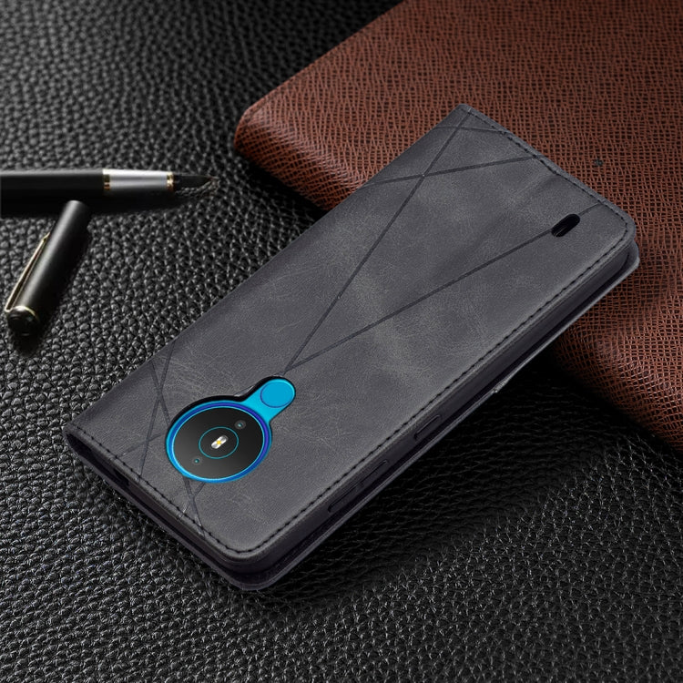 For Nokia 1.4 Rhombus Texture Horizontal Flip Magnetic Leather Case with Holder & Card Slots & Wallet
