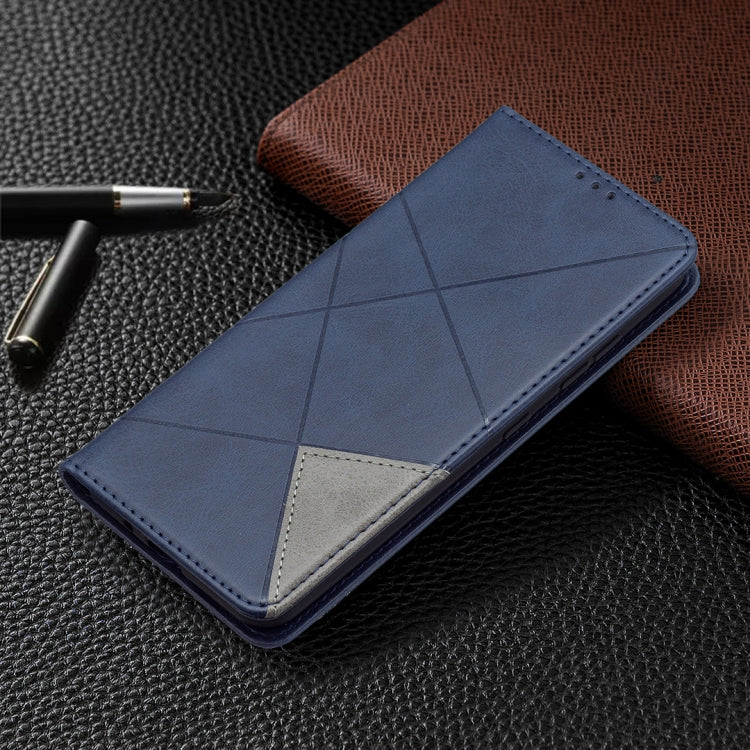 For Nokia 1.4 Rhombus Texture Horizontal Flip Magnetic Leather Case with Holder & Card Slots & Wallet