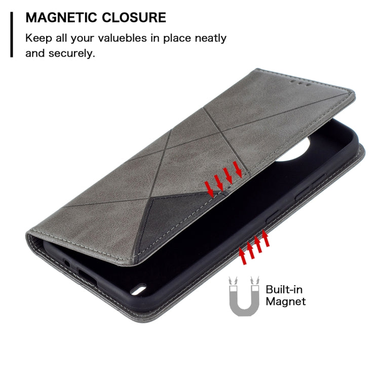 For Nokia 1.4 Rhombus Texture Horizontal Flip Magnetic Leather Case with Holder & Card Slots & Wallet